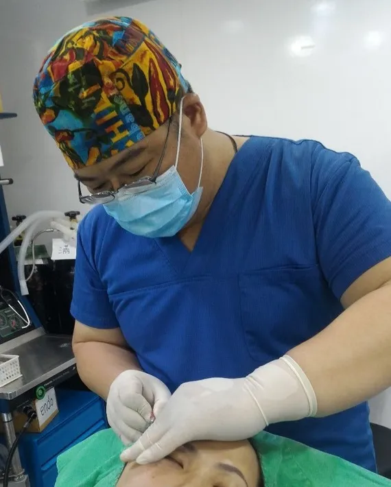 埋線拉提 深入 SMAS 筋膜層 緊緻拉提示意圖