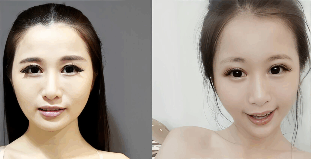 神力拉提 術前術後案例 Case：雙螺旋線雕改善嘴邊肉與V臉拉提