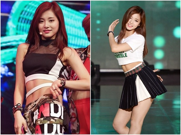 周子瑜性感腹肌線參考