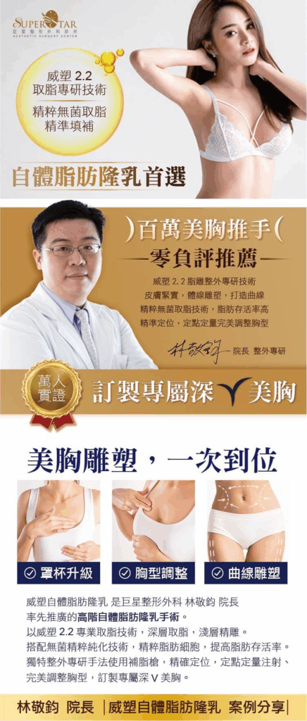 自體脂肪隆乳案例分享