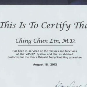 林敬鈞醫師參加威塑脂雕, 4D VASER Lipo認證課程